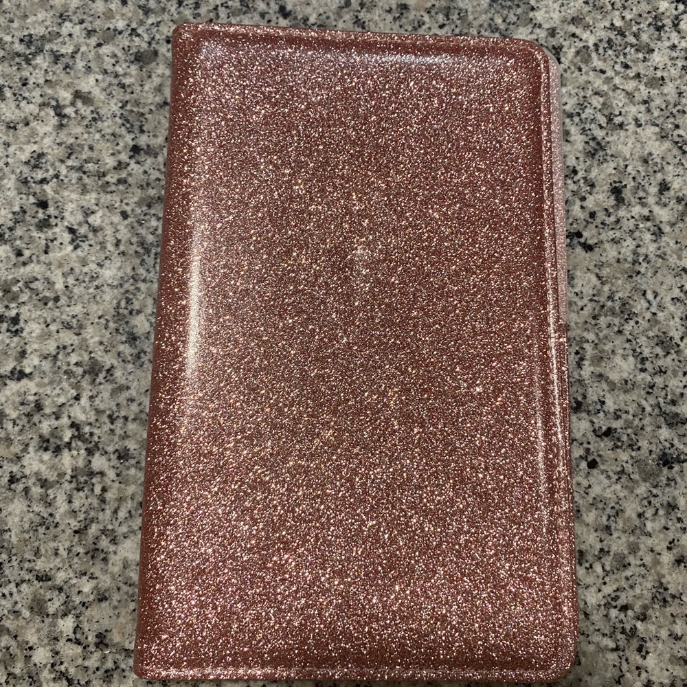 Glitter Rose Gold Server Book NEW
